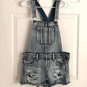 Forever 21 overall shorts sz 28